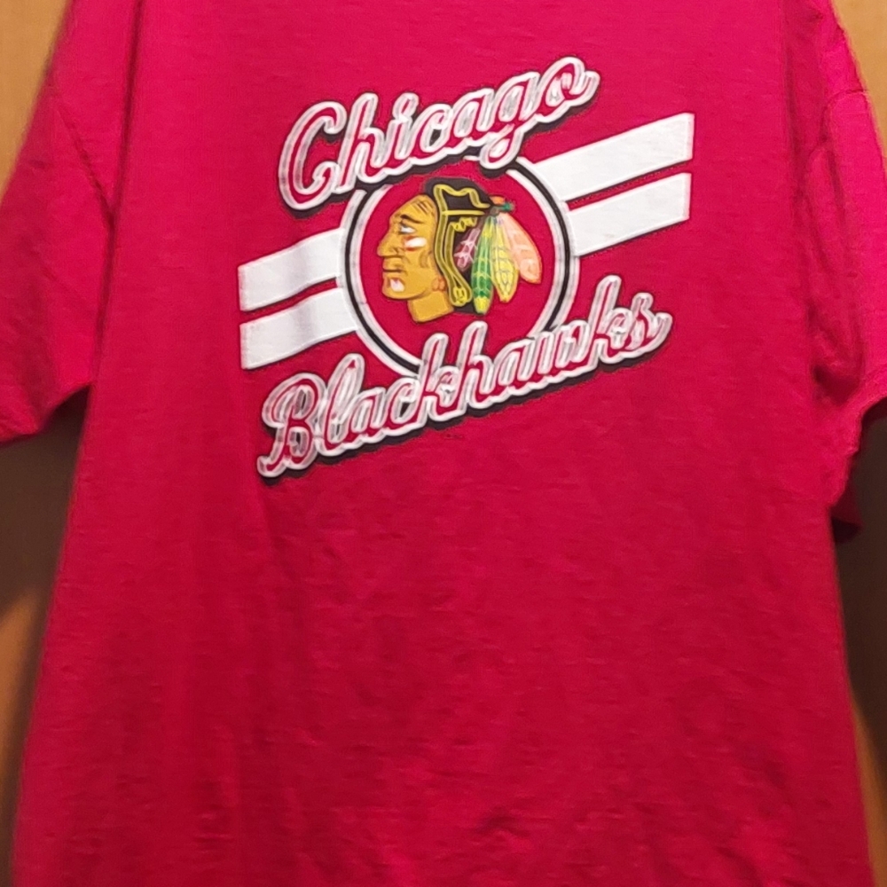 Chicago Blackhawks Red T-Shirt Size 3XL - Picture 3 of 4